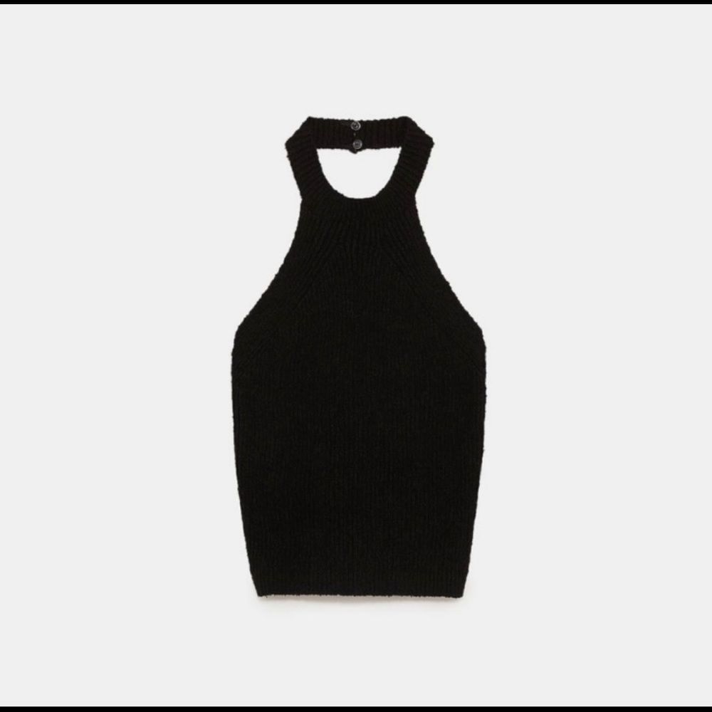Zara halter black. New with tag.